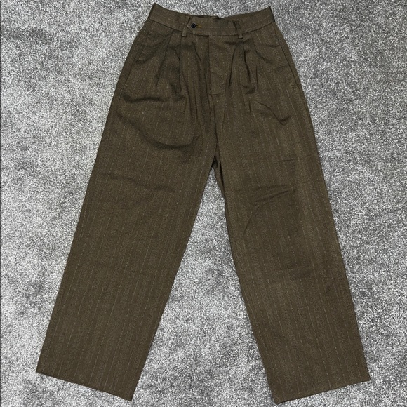 ASOS DESIGN balloon fit suit pants in tonal stripe - Picture 2 of 8